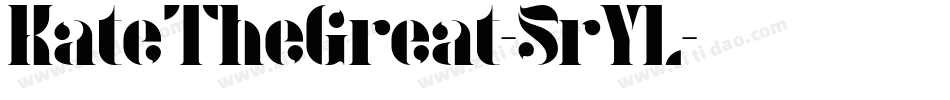 KateTheGreat-5rYL字体转换