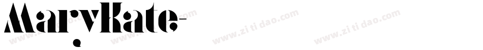 MaryKate字体转换