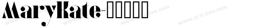 MaryKate字体转换