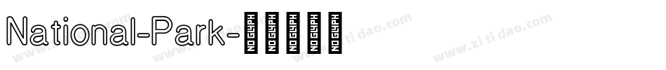 National-Park字体转换