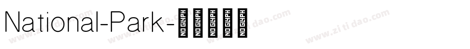National-Park字体转换