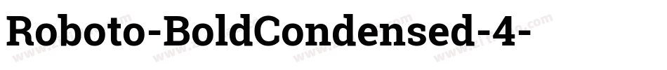 Roboto-BoldCondensed-4字体转换