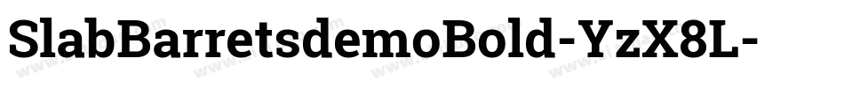 SlabBarretsdemoBold-YzX8L字体转换