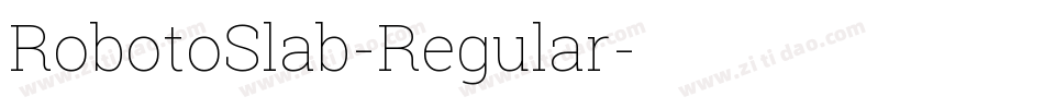 RobotoSlab-Regular字体转换