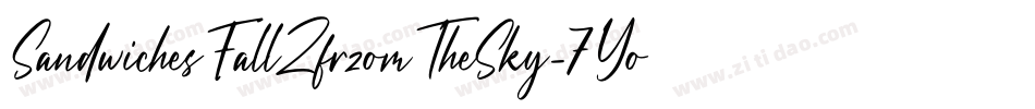 SandwichesFallZfrzomTheSky-7Yo4字体转换