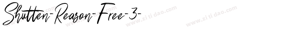 Shutten-Reason-Free-3字体转换