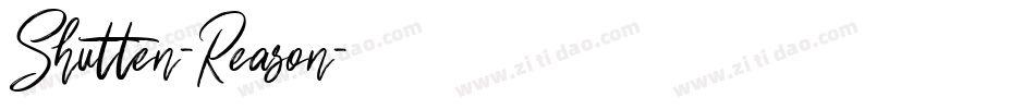 Shutten-Reason字体转换