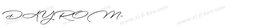 DAYROM字体转换