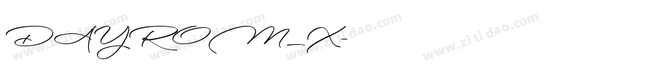 DAYROM_X字体转换