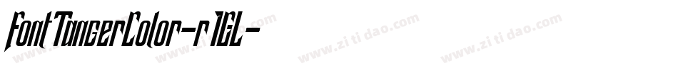 FontTangerColor-r1GL字体转换