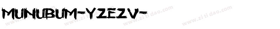 Munubum-YzEzv字体转换