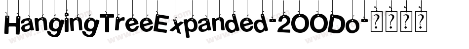 HangingTreeExpanded-2OODo字体转换