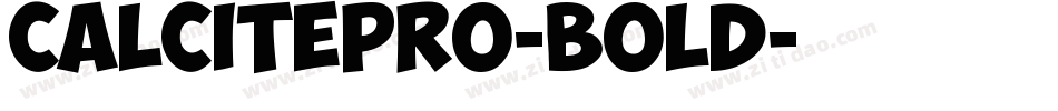 CalcitePro-Bold字体转换