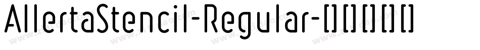 AllertaStencil-Regular字体转换