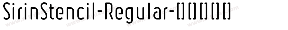 SirinStencil-Regular字体转换