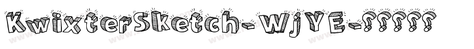KwixterSketch-WjYE字体转换