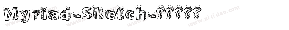 Myriad-Sketch字体转换