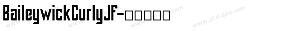 BaileywickCurlyJF字体转换