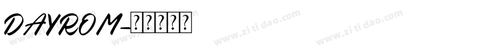 DAYROM字体转换