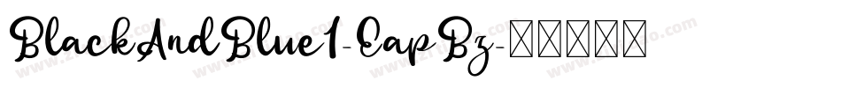 BlackAndBlue1-EapBz字体转换