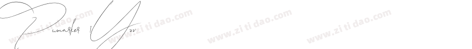 Pwmarker-1Yzv字体转换 Pwmarker-1Yzv字体转换
