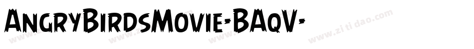 AngryBirdsMovie-BAqV字体转换