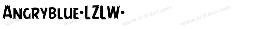 Angryblue-LZLW字体转换