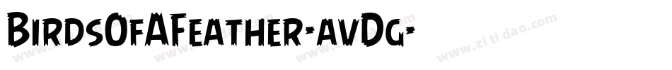 BirdsOfAFeather-avDg字体转换