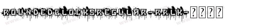 RoundedBlocksRegular-rrlK字体转换