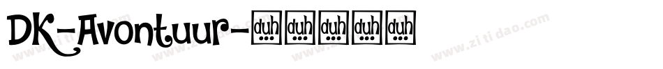DK-Avontuur字体转换