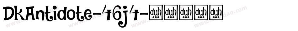 DkAntidote-46j4字体转换