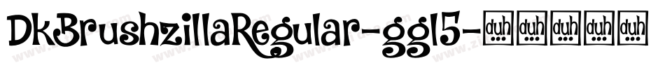 DkBrushzillaRegular-ggl5字体转换