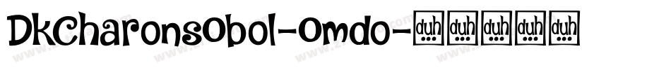 DkCharonsObol-Omdo字体转换