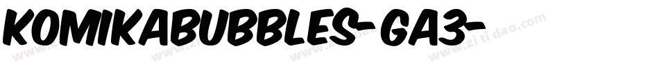 KomikaBubbles-ga3字体转换