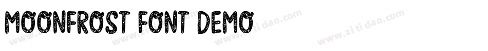 Moonfrost-font-DEMO字体转换