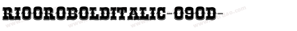 RioOroBoldItalic-O9od字体转换