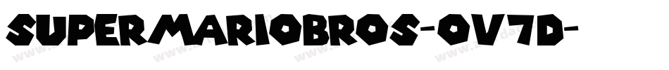 SuperMarioBros-ov7d字体转换