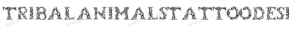 TribalAnimalsTattooDesigns-qyJ6字体转换
