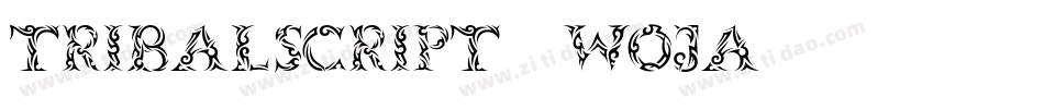 TribalScript-WOjA字体转换