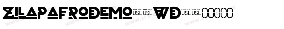 ZilapAfroDemo-1wD4字体转换