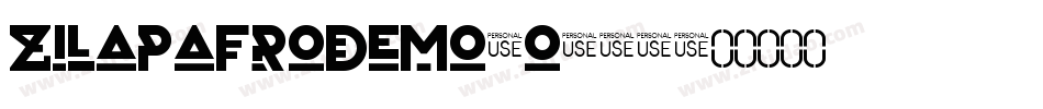 ZilapAfroDemo-o700字体转换