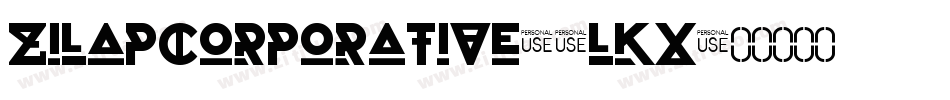 ZilapCorporative-2lKX字体转换