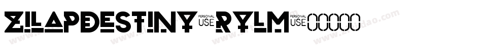 ZilapDestiny-RYLM字体转换