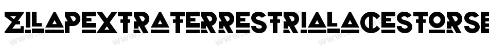ZilapExtraterrestrialAcestorsDemoFuturistic-pl6O字体转换