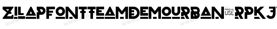 ZilapFontTeamDemoUrban-RpKjV字体转换