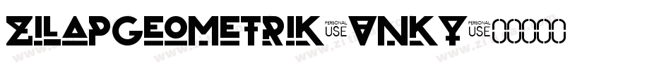 ZilapGeometrik-VnKy字体转换