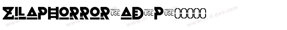 ZilapHorror-Ad7p字体转换