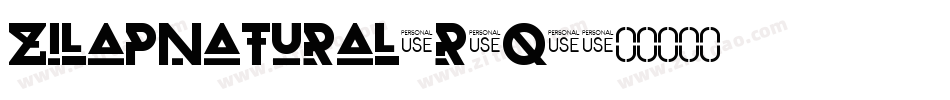 ZilapNatural-R2q6字体转换