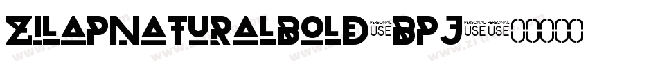 ZilapNaturalBold-BPj8字体转换