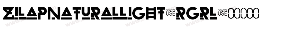 ZilapNaturalLight-rGrL字体转换